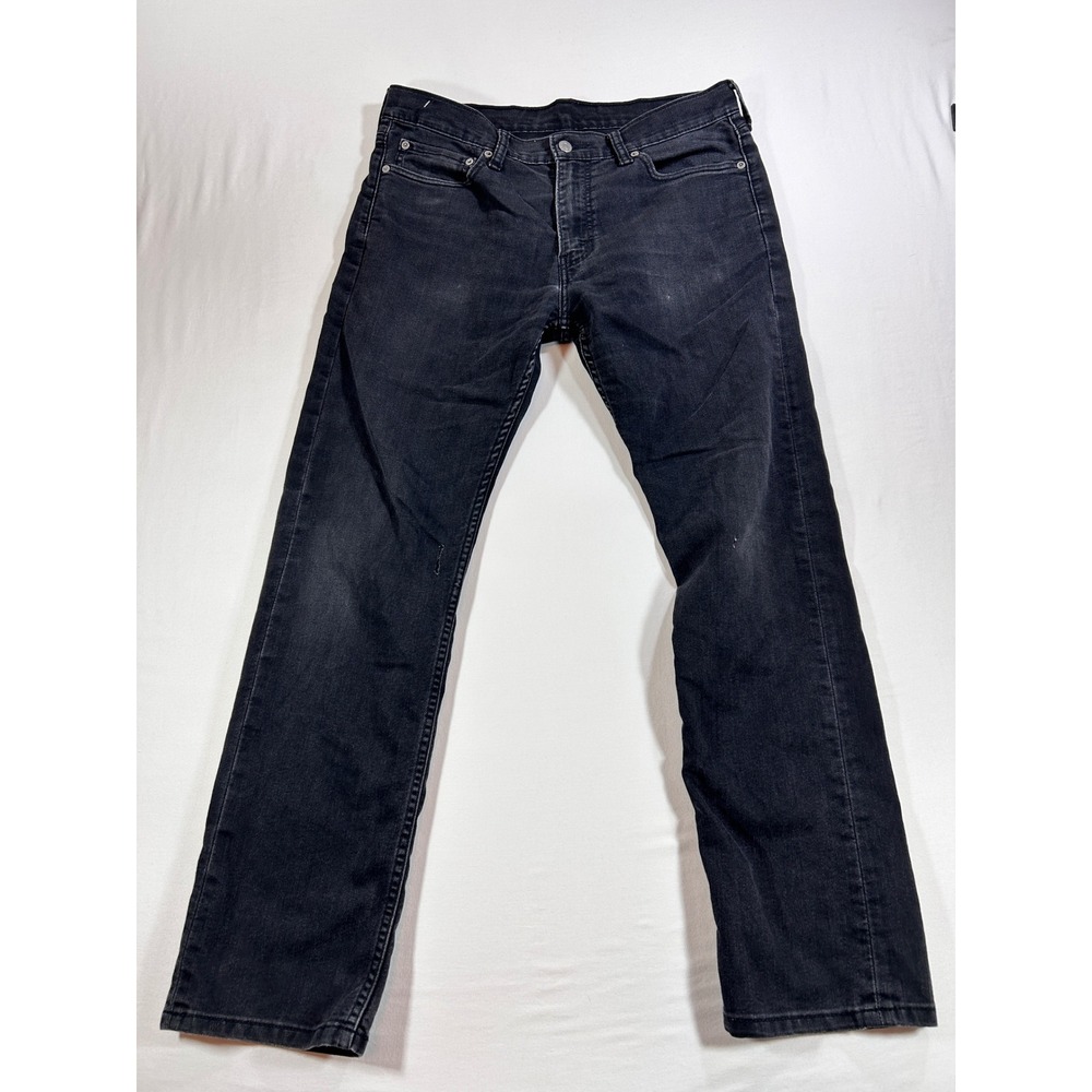 Levis 511 Slim Fit Jeans Mens 34x32 Black Faded Denim Stretch